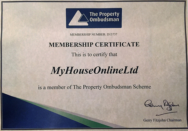 Photo of Property Ombudsman Certificate